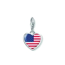 Thomas Sabo Amerikai szív zászló charm - 1141-603-7