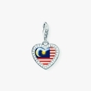Thomas Sabo Malajziai szív zászló charm - 1184-628-7