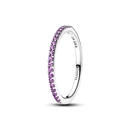 Pandora Csillogó lila fél örökkévalóság gyűrű 54-es méret - 192999C04-54