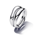 Pandora organikus formájú dupla gyűrű 58-as méret - 193264C00-58