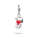 Thomas Sabo Charm Club Peanuts Snoopy piros szívvel charm - 2226-664-10