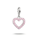 Thomas Sabo Charm Club Rózsaszín szív charm - 2241-051-9