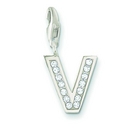 Thomas Sabo "V" charm - 0244-051-14