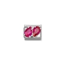 Nomination "Dupla pink könnycsepp" charm - 330329-11