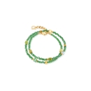 Coeur De Lion Joyful Colours Flex gold-green karkötő - 4460/30-0516