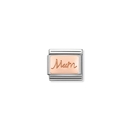 Nomination "9K Rosé Mum" charm - 430101-34