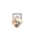 Nomination "Mum" szív charm