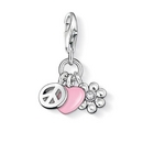 Thomas Sabo béke jele/szív/virág charm - 0834-041-9