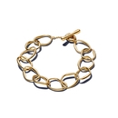 Pandora 14K aranyozott organikus formájú szemes karkötő 20 cm - 563864C00-2