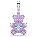 Swarovski Idyllia lila medve charm - 5745610
