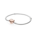 Pandora Szív Rosé karkötő 18 cm - 580719-18