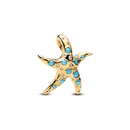 Pandora 14K aranyozott szikrázó kék tengeri csillag függő charm - 763818C01