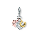 Thomas Sabo patkó & szív & lóhere charm - 0944-425-14