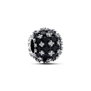 Pandora szikrázó pavé fekete charm - 792630C04