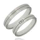 Fehér arany férfi karikagyűrű 62-es méret - A522/62