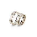 Fehér arany férfi karikagyűrű 62-es méret - A614/62