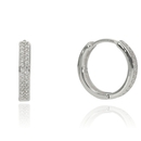 Fehér arany karika fülbevaló - AC-FK-833-W_KT