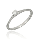 Fehér arany gyűrű 55-ös méret - B40774