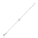 Fehér arany szív karlánc 17 cm - B42646