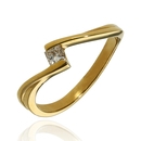 Sárga arany gyűrű 51-es méret