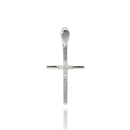 Fehér arany kerszt medál - B49057
