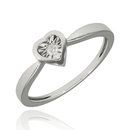 Fehér arany gyűrű 52-es méret - B49299