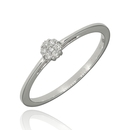 Fehér arany gyűrű 54-es méret - B53125