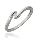 Fehér arany gyűrű 53-as méret - B53147