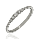 Fehér arany gyűrű 54-es méret - B54545