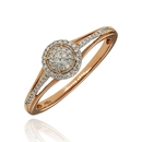 Rosé arany gyűrű 55-ös méret - CR8086P15-55