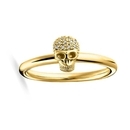 Thomas Sabo gyémánt koponya gyűrű 56-os méret - DTR0030-924-39-56