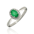 Fehér arany gyűrű 53-as méret - JR10369EMW13-53