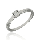 Fehér arany gyűrű 53-as méret - JR14315W13-53