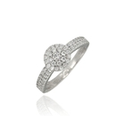 Fehér arany gyűrű 52-es méret