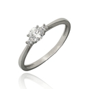 Fehér arany gyűrű 57-es méret - P2236F-57_KT