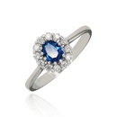 Fehér arany gyűrű 53-as méret - P2289F-53