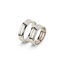 Fehér arany férfi karikagyűrű 62-es méret - R162/62