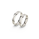 Fehér arany férfi karikagyűrű 62-es méret - R260/62