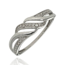 Fehér arany gyűrű 57-es méret - RR46752W17-57