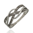 Fehér arany gyűrű 52-es méret - RR46754W12-52