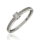 Fehér arany gyűrű 52-es méret - RR796W12-52