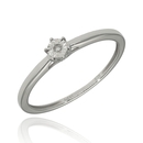 Fehér arany gyűrű 53-as méret - RR814W13-53