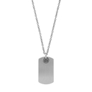 AZE Dogtag Plate Inox nyaklánc 80 cm - AZ-NL008-A-080