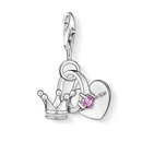 Thomas Sabo korona/gyűrű/szív charm - 0809-051-9