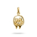 Thomas Sabo Charm Club Connect aranyozott szerelmes afrikai törpepapagáj pár charm medál - CC1240-414-14