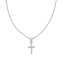 Amen ezüst kereszt nyaklánc 45 cm