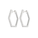 NANA KAY silver trends ezüst hatszög fülbevaló