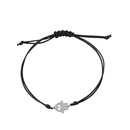 Ekan fehér arany Fatima keze karkötő - XB19050L-F