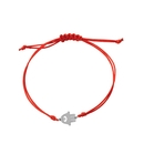 Ekan fehér arany Fatima keze karkötő - XB19050L-P