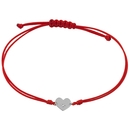 Ekan fehér arany szív gyémánttal karkötő - XB4747ML-P